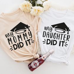 mom graduated tee, grad mama shirts, graduation shirt, student mom shirt, mama gradua