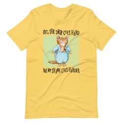 drip goes hard unisex tee