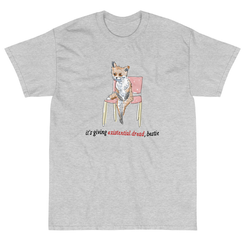 Existential Dread meme Short Sleeve T-Shirt - 2.jpg