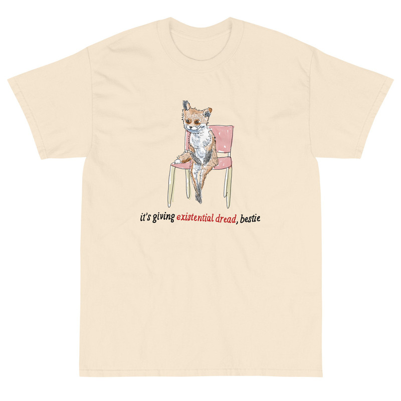 Existential Dread meme Short Sleeve T-Shirt - 3.jpg