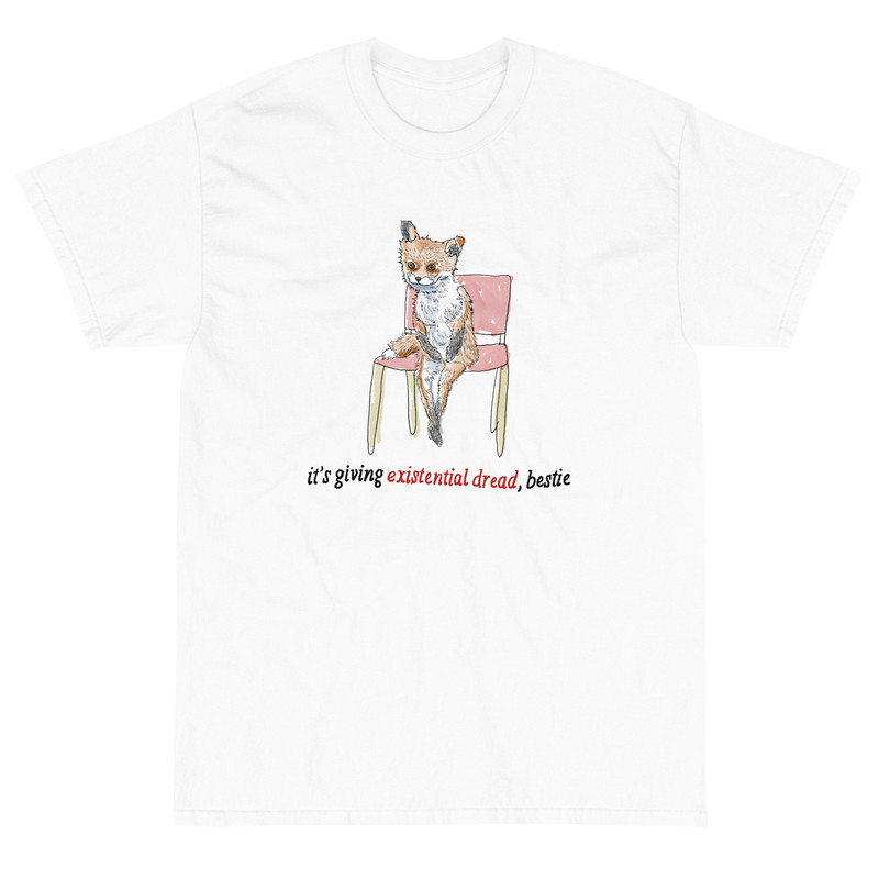 Existential Dread meme Short Sleeve T-Shirt - 4.jpg