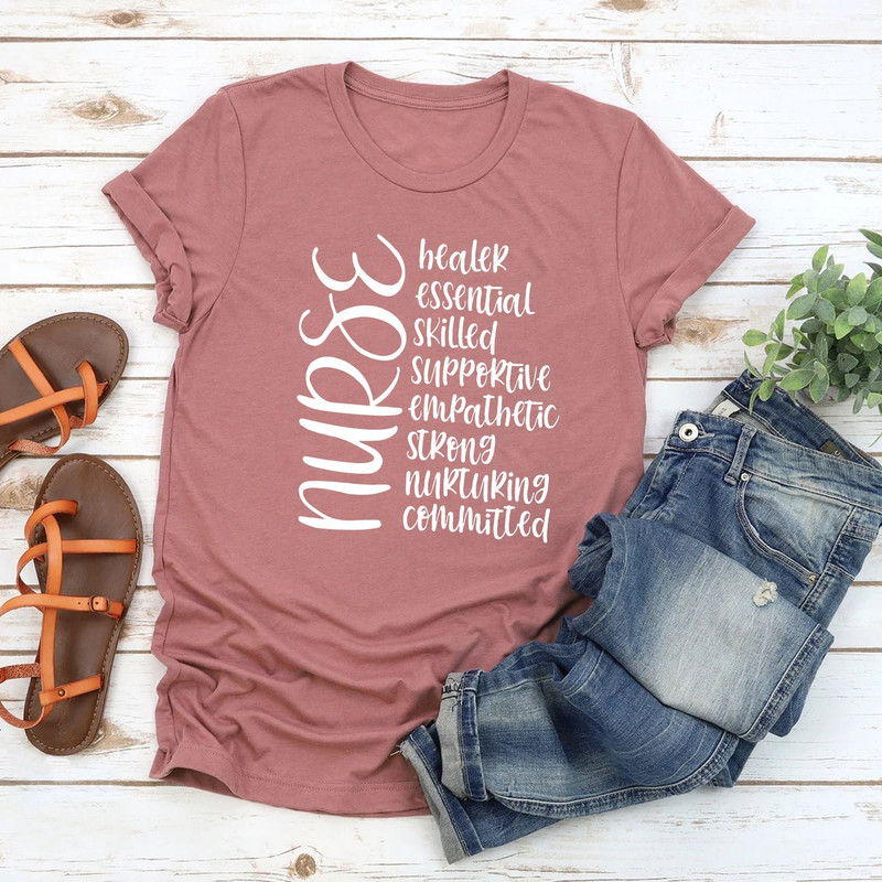 Nurse Shirt, Nursing Shirt, Typography Shirt, Nurse Shirt, School Nurse Shirt - 1.jpg