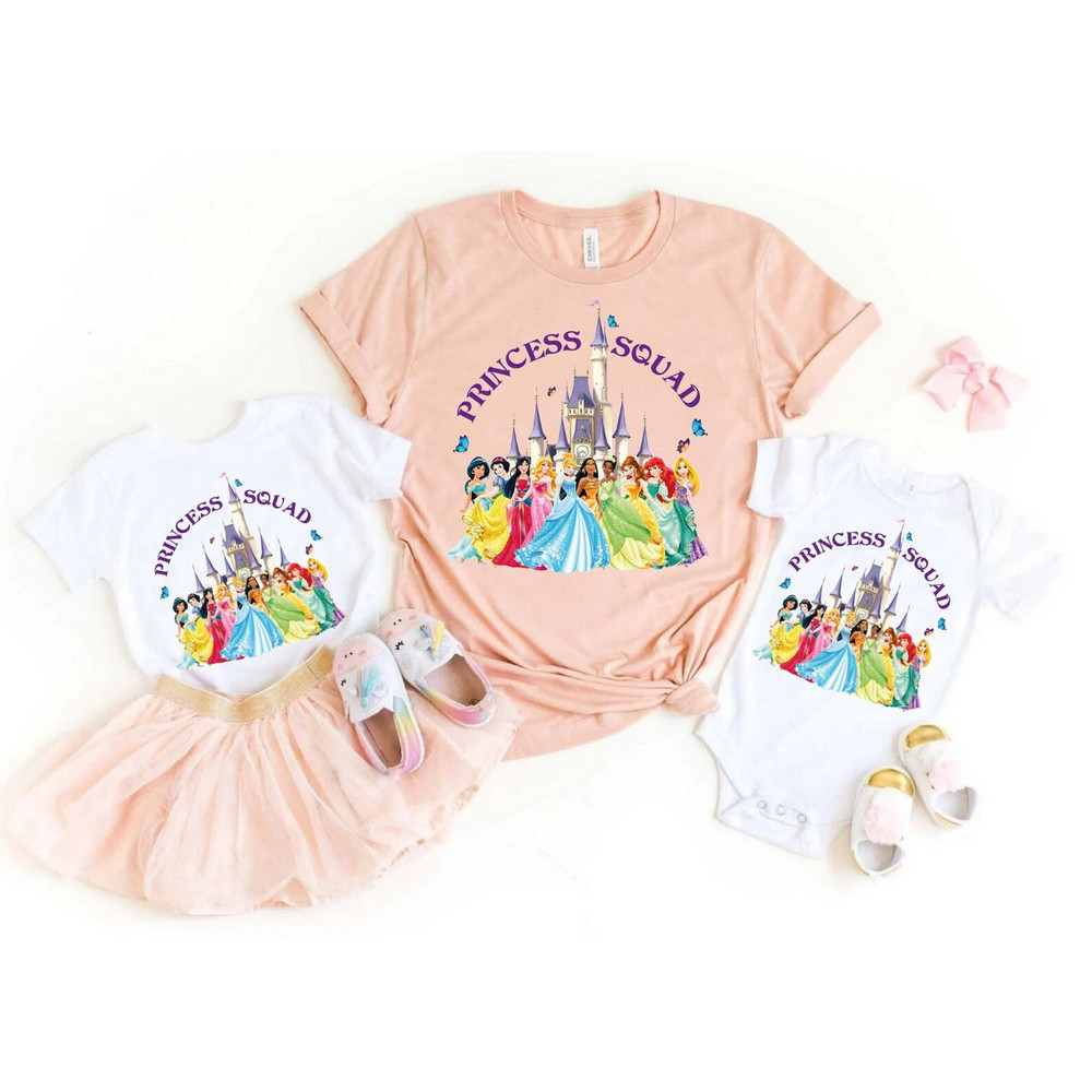 Princess Squad Shirt, Disney Squad Shirts, Matching Disney Shirts, Disney Vacation Shirts, Disney Princess Shirts, Family Princess Shirts - 1.jpg