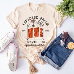retro disney up paradise falls est 2023 travel co adventure is out there shirt, disne