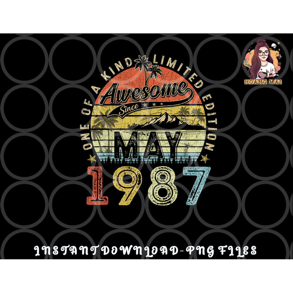 36 Year Old Awesome Since May 1987 36th Birthday png, digital download copy.jpg