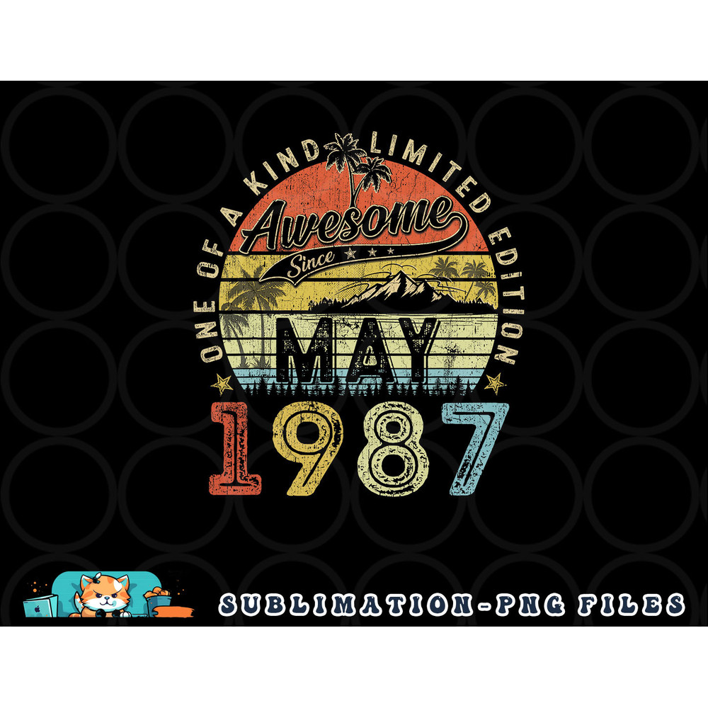 36 Year Old Awesome Since May 1987 36th Birthday png, digital download copy.jpg