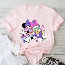 retro minnie and daisy face, best friends minnie and daisy shirt, disney tie dye shir