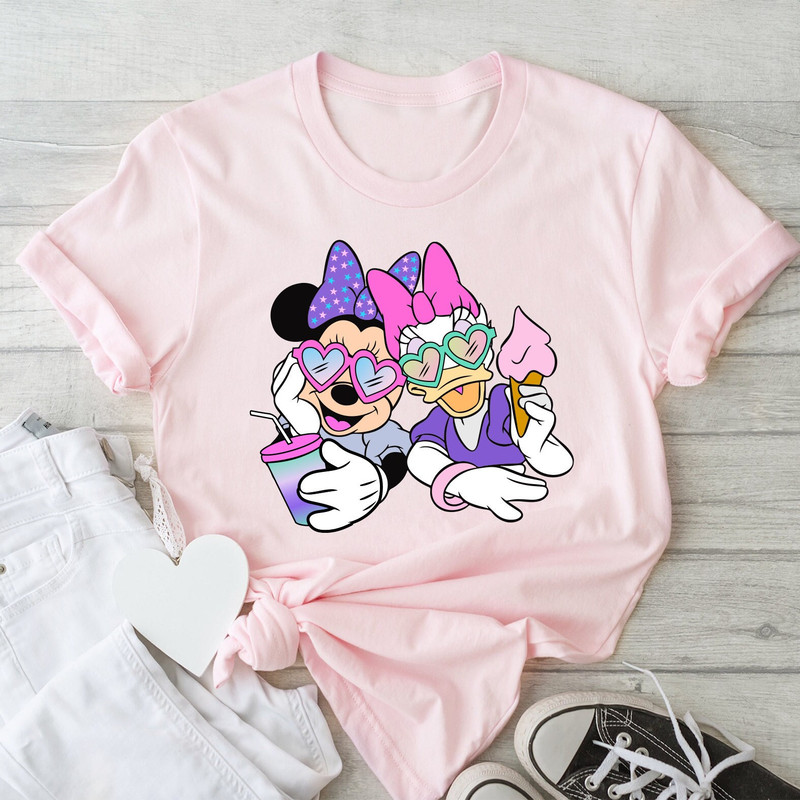 Retro Minnie and Daisy Face, Best Friends Minnie and Daisy Shirt, Disney Tie Dye Shirts - 1.jpg
