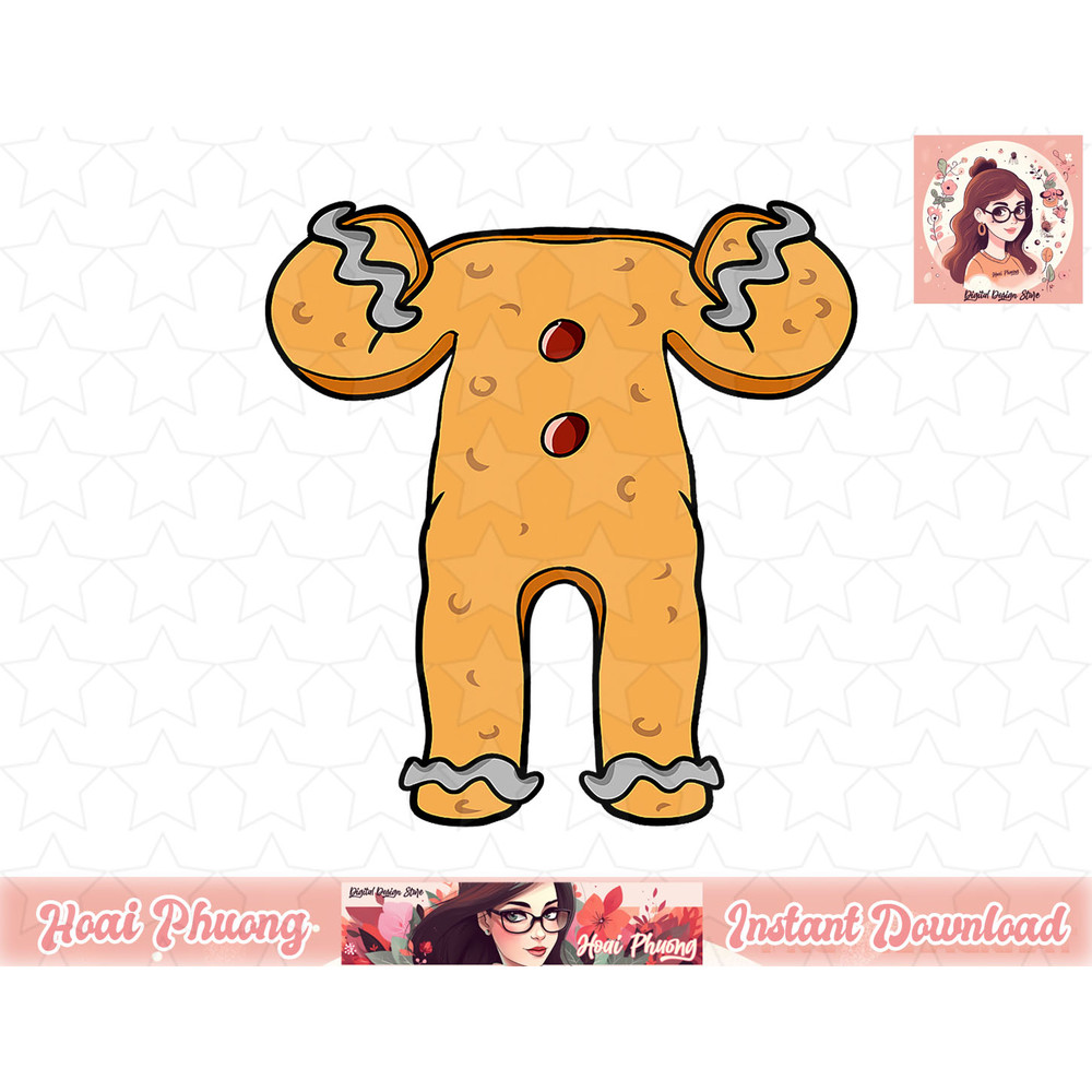 Gingerbread Man Costume Jesus Birthday Gingerbread Cookies png, instant download.jpg