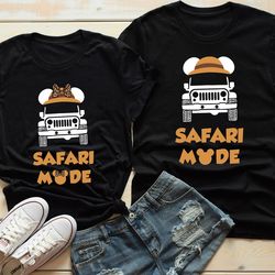 safari mode mickey or minnie shirt, safari shirt, disney shirt, hakuna matata, family