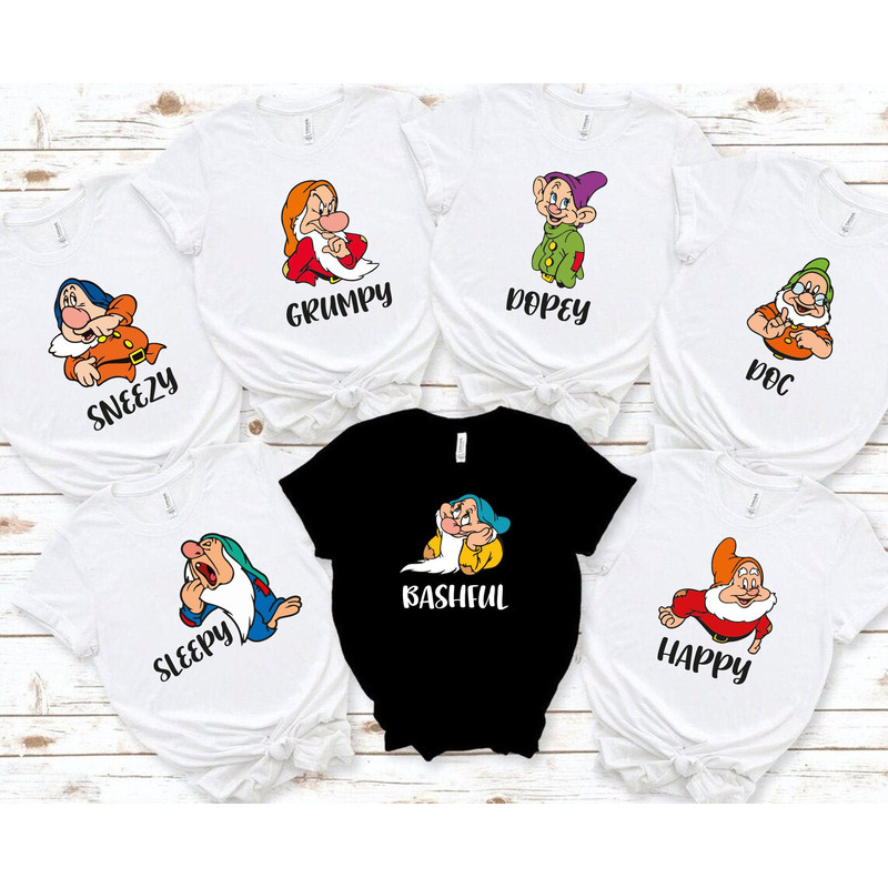 Seven Dwarfs Shirts, Seven Dwarfs, Disney Group Shirts, Snow White, Disney Family Shirts, Shirts for Family, Disney family, 7 Dwarfs - 1.jpg
