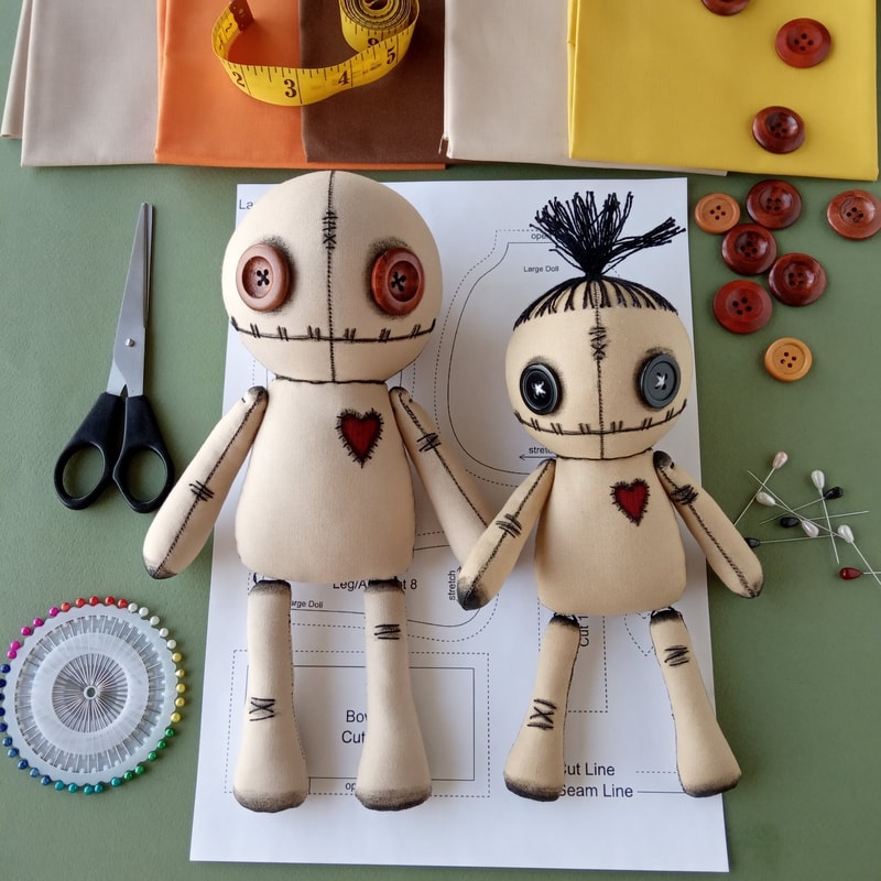 Voodoo Doll Pattern & Sewing Tutorial (in 2 sizes) | Inspire Uplift