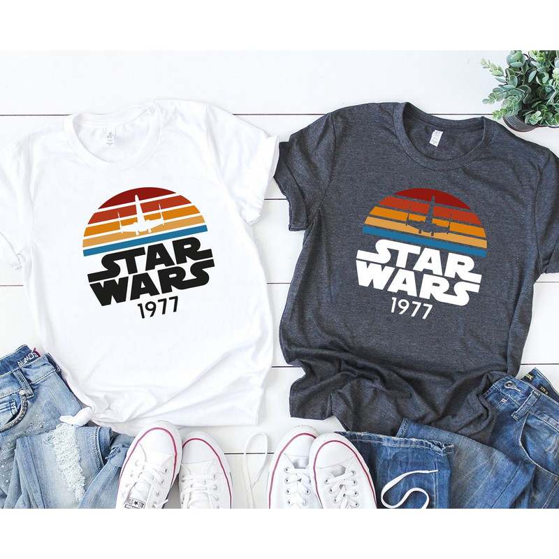 Star Wars 1977 Shirt, Star Wars Shirt, XWing Shirt, Disney Star Wars Shirt, Disney Shirt, Star Wars Gift, Retro Star Wars, Vintage Star Wars - 1.jpg