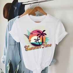 summer time shirt, hello summer shirt, summer tshirt for her, sunshine shirt, beach t