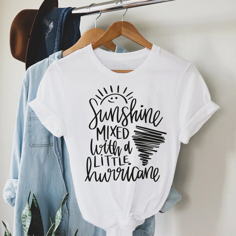 Sunshine and Hurricane Shirt, Sassy Shirt, Sassy Shirt, Southern Girl Shirt, Toddler Shirt, Funny Shirt, - 1.jpg