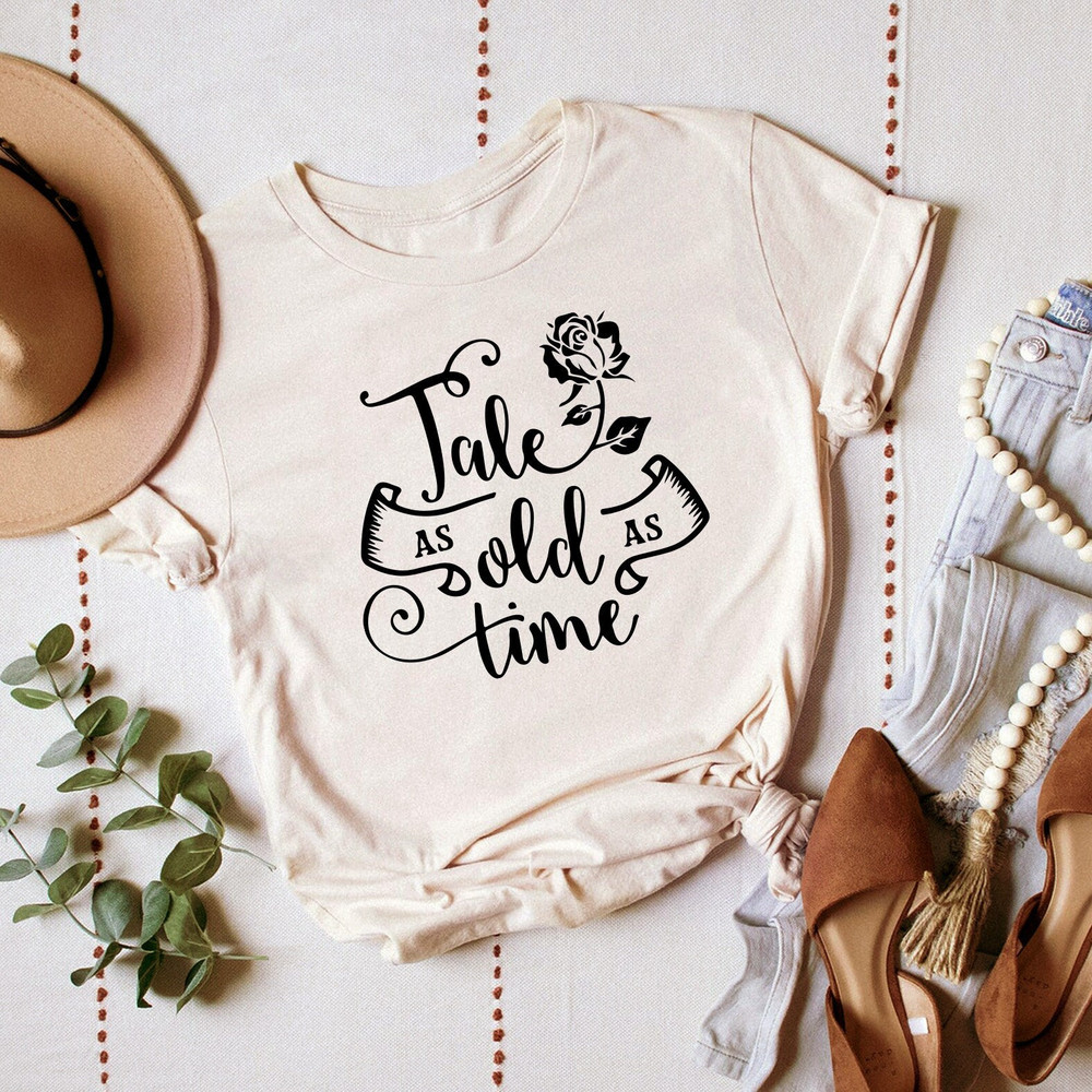 Tale as old as time shirt, Disney shirt for women, Beauty and the Beast shirt, Disney Princess shirt, Belle tee - 1.jpg