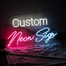 Custom Neon Sign Led DIY Neon Light Personalised Hair Nails Store Business Logo Birthday Party Wedding Decor Room