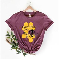 Save The Bees Shirt, Plant These Save the Bees shirt, Beekeeper Gift, Wildflower Shirt, Bee Lover Shirt, Nature Lover Sh