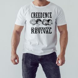 fanart band creedence clearwater revival ccr rock music shirt, unisex clothing, shirt for men women, graphic design
