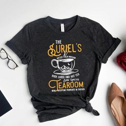 the suriels tearoom shirt gift for book lovers, book fandom gift shirt, mystical book