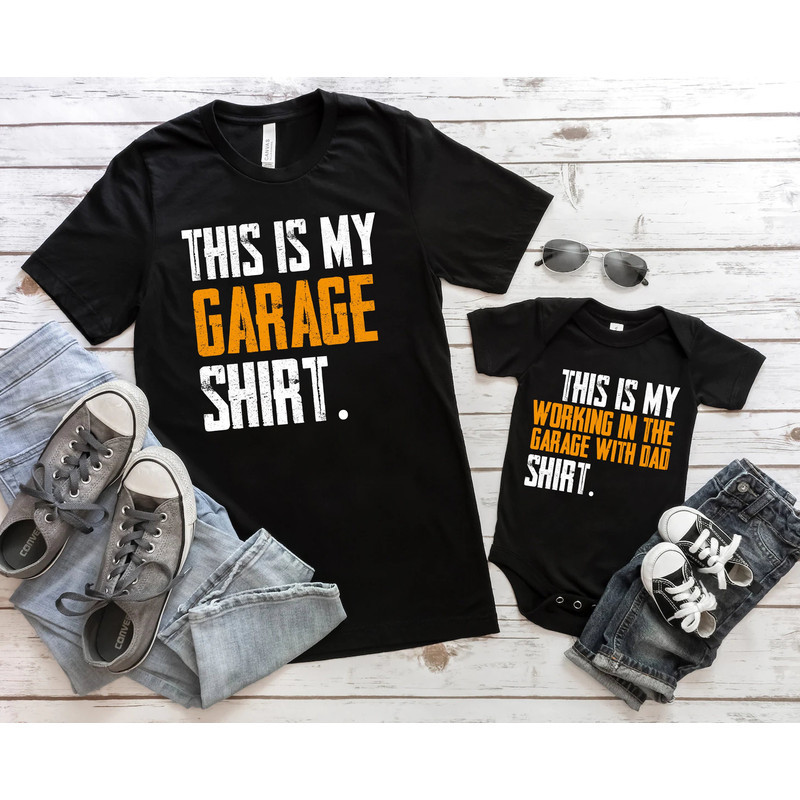 This Is My Working In The Garage With Dad Shirt, Daddy And Me Shirts, Garage Shirts, Father And Son Shirts, Dad Son Gift, Gift For Husband - 1.jpg