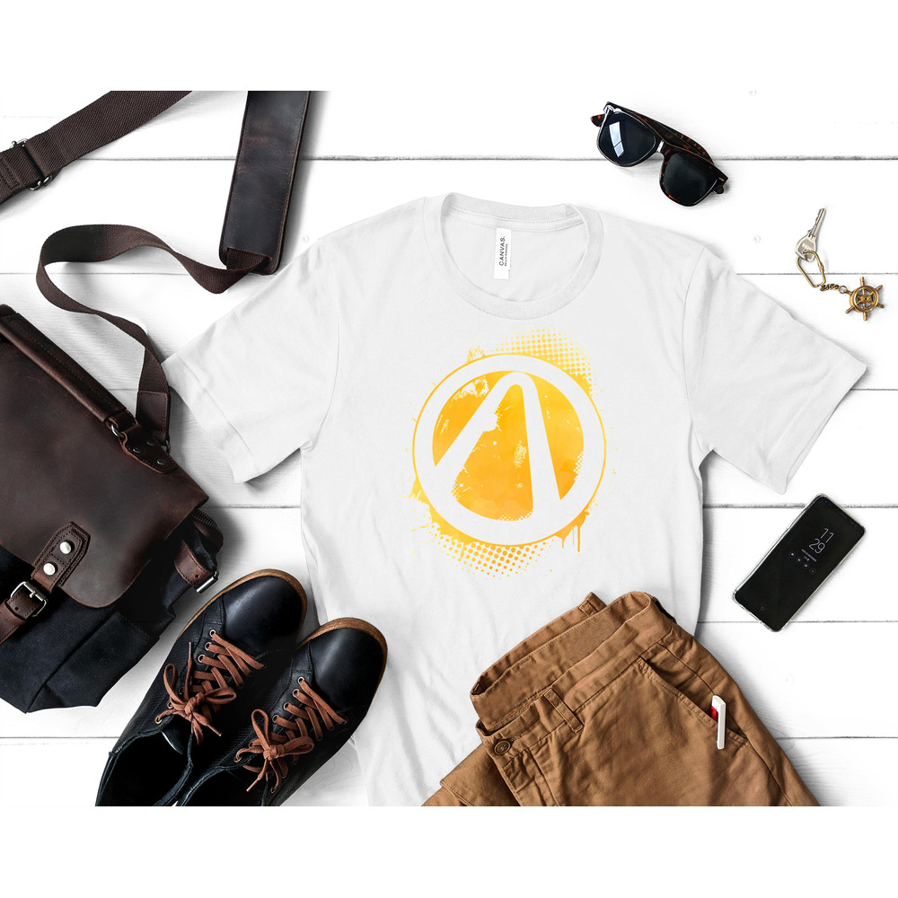Borderlands logo design. Classic T-Shirt 135_White_White.jpg