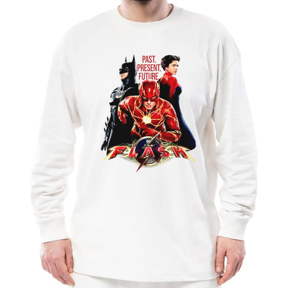 Past Present Future Brand New Promotional Images For The Flash Movie DC Comics Fan Gifts T-Shirt, Shirt For Men Women