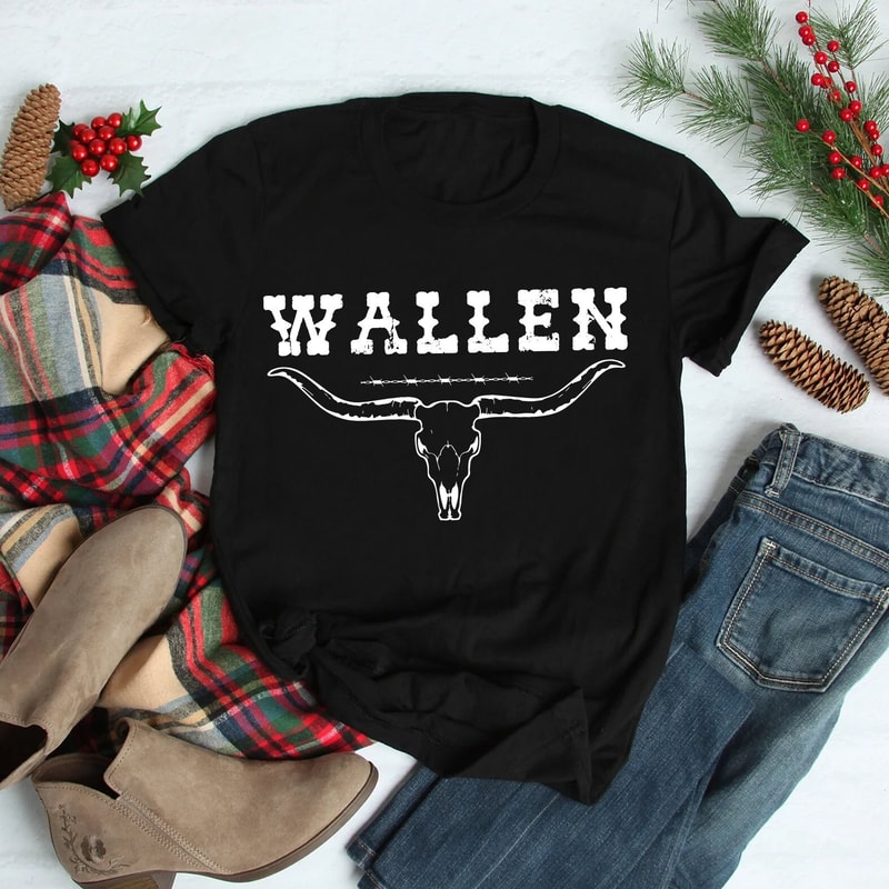 Vintage Bull Skull Shirt, Retro Bullhead Shirt, Women's Country Shirt, Country Music Shirt, Cowboy Wallen Shirt, Cowgirl Gifts - 1.jpg