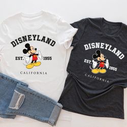 vintage disneyland 1955 shirt, mickey mouse shirt, vintage disney shirt, disney vacat