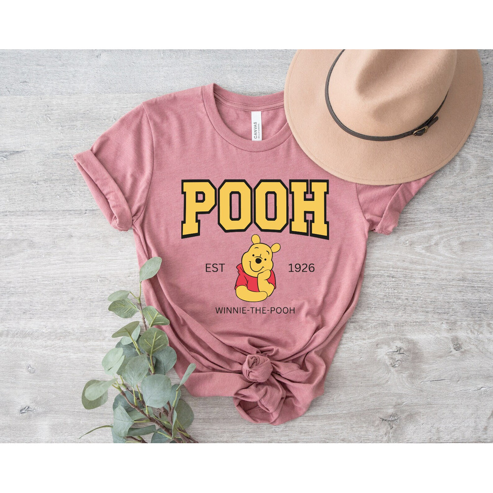 Winnie the Pooh Shirt, Pooh Bear Shirt, Disney Shirt, Disneyland Shirt, Disney World Shirt, Vintage Pooh Bear, Jersey Style Disney Shirt - 1.jpg
