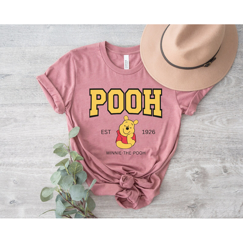 Winnie the Pooh Shirt, Pooh Bear Shirt, Disney Shirt, Disneyland Shirt, Disney World Shirt, Vintage Pooh Bear, Jersey Style Disney Shirt - 1.jpg
