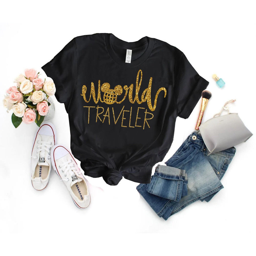 World Traveler Shirt, Traveler Shirt, Women's Travel Shirt, Vacation Shirts, Girls Shirt, Girls Trip Shirts, Disney World Traveler Shirt - 1.jpg