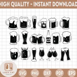 beer mug svg, beer mug svg cut files, beer mug bundle svg,  beer mug clipart, beer mug cut file, beer svg, instant downl