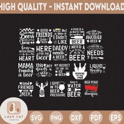 Beer SVG Bundle, Beer Drinking svg cut files, Beer Quotes, Alcohol Bundle cut files, cricut, silhouette, Beer day svg