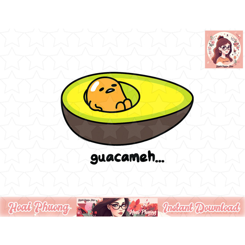 Gudetama Guacameh Avocado Guacamole png, instant download.jpg