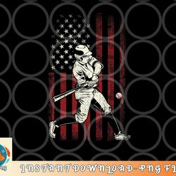 american flag baseball team gift for men boys png, digital download copy