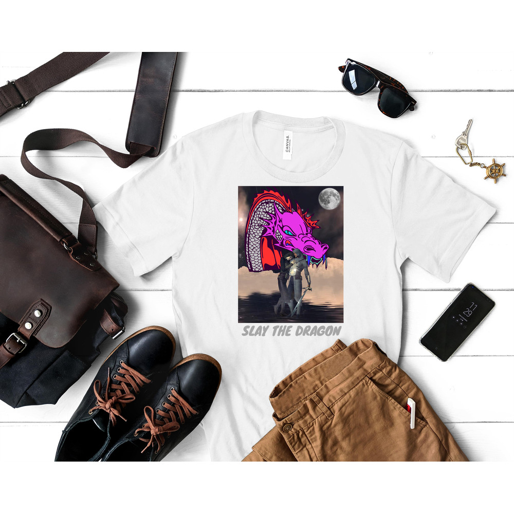 SLAY THE DRAGON,ALL VIOLET ITEMS Classic T-Shirt 107_White_White.jpg