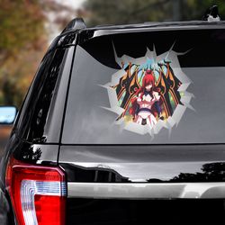erza decal, erza sticker, fairy tail decal, anime decal for car, anime sticker for car, car decal, fairy tail sticker