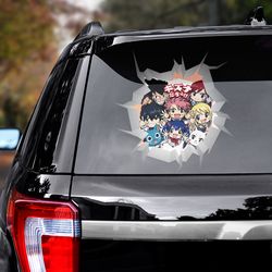 fairy tail sticker, fairy tail decal, anime decal for car, anime sticker for car, anime car decal, anime decal