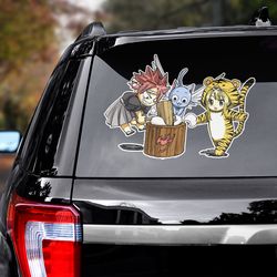 anime decal for car, fairy tail decal, anime sticker for car, anime car decal, anime decal, fairy tail sticker