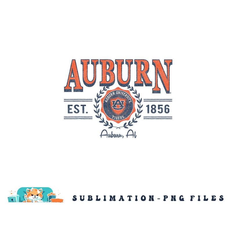 Auburn Tigers Seal Vintage Gray Officially Licensed png, digital download copy.jpg