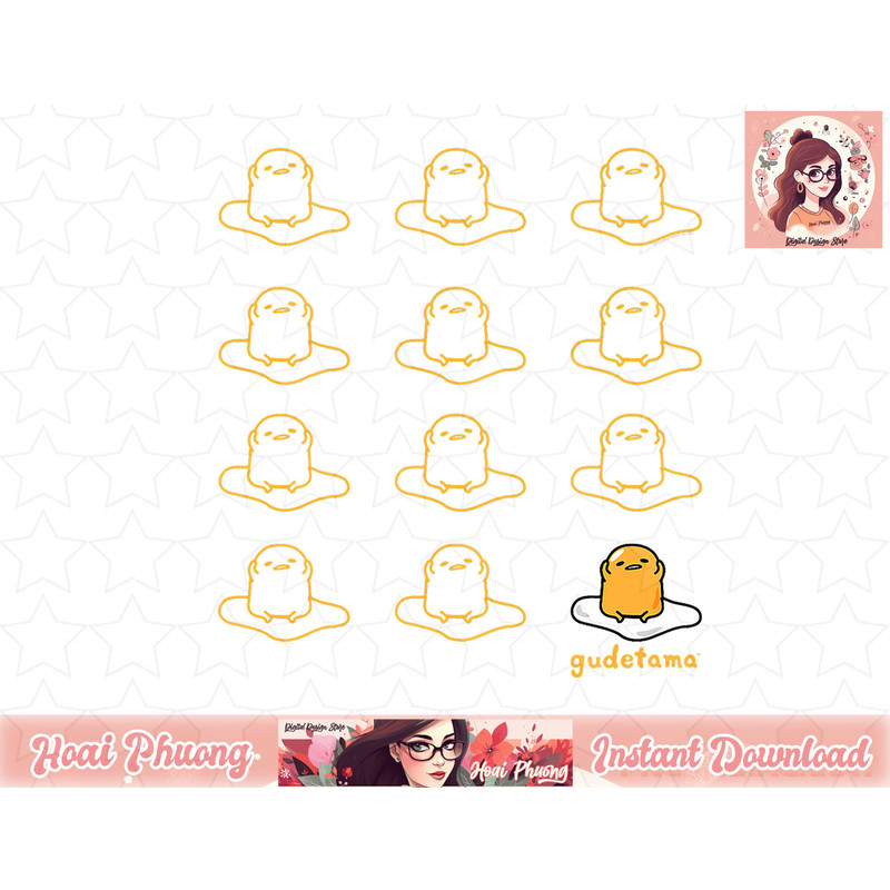 Gudetama the Lazy Egg Real png, instant download.jpg