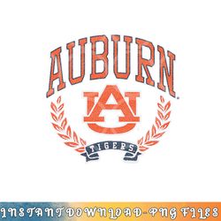 auburn tigers victory vintage navy officially licensed png, digital download copy