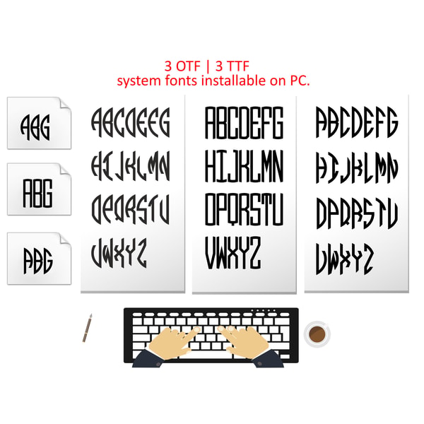 ROUND MONOGRAM FONT OTF | Circle Monogram Font Svg, Monogram | Inspire ...