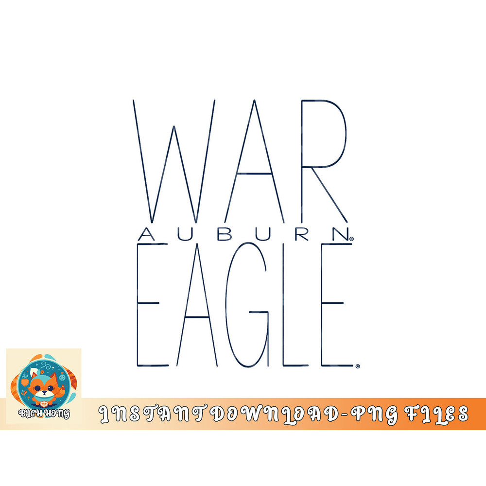 Auburn Tigers War Eagle Logo Officially Licensed png, digital download copy.jpg