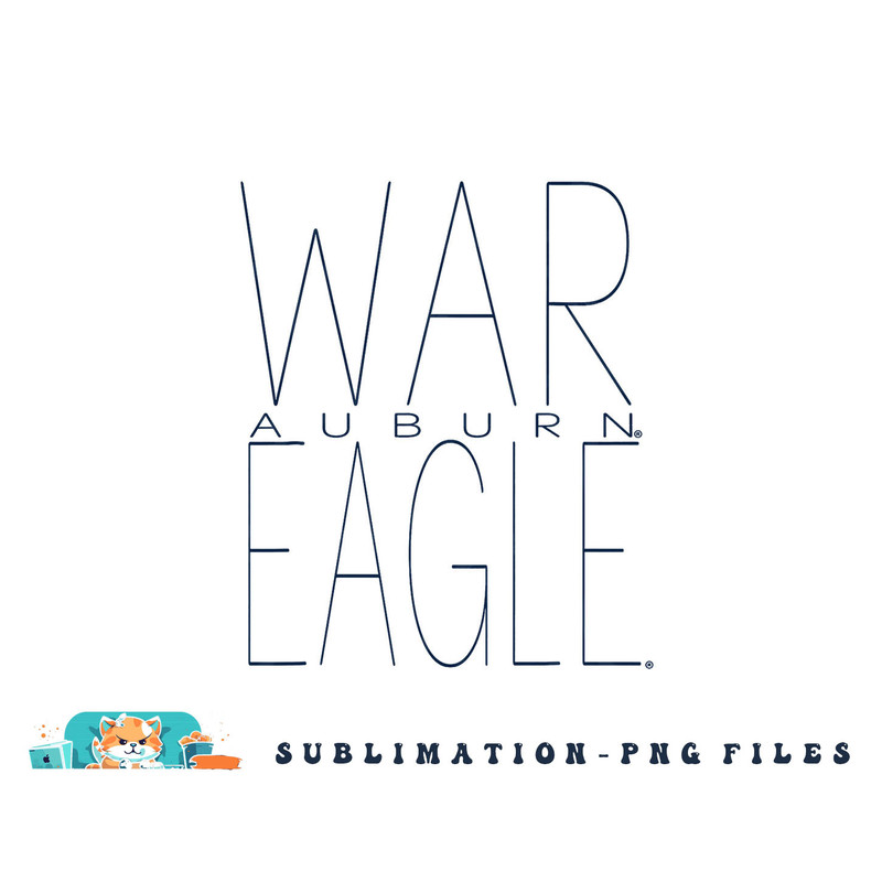 Auburn Tigers War Eagle Logo Officially Licensed png, digital download copy.jpg