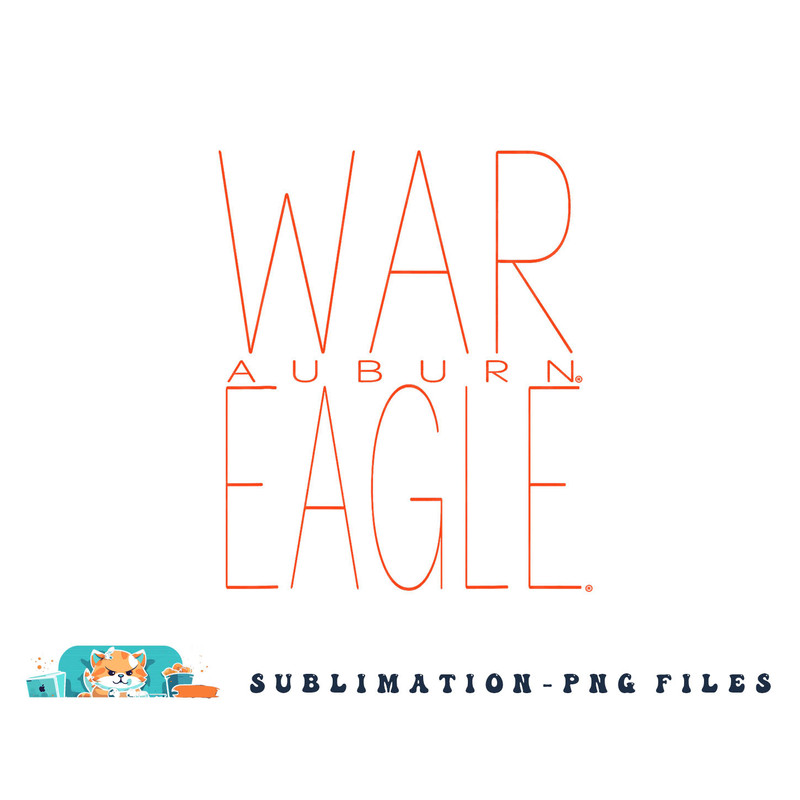 Auburn Tigers War Eagle Officially Licensed png, digital download copy.jpg