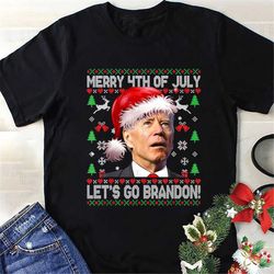let's go brandon shirt, anti biden shirt, let's go brandon gift, anti biden gift, merry 4th of july let's go branson bra