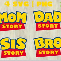 toy story family svg png / toy story family logo t shirt svg diy toy story cricut cut svg, toy story svg, toy story png