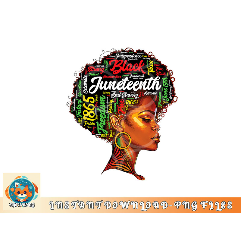 Black History Afro Queen Melanin Word Art Womens Juneteenth png, digital download copy.jpg